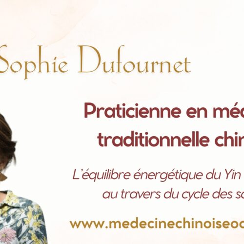 Sophie Dufournet, praticienne en Medecine Traditionnelle Chinoise - "Take It Zen"