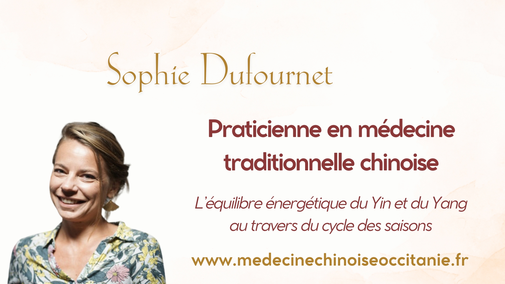 Sophie Dufournet, praticienne en Medecine Traditionnelle Chinoise – « Take It Zen »